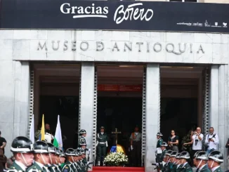 Así fue la despedida del maestro fernando Botero en Medellín.