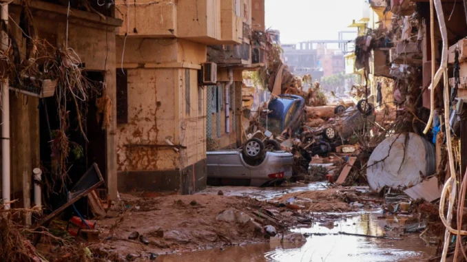 Las inundaciones en Libia han arrasado ciudades enteras.