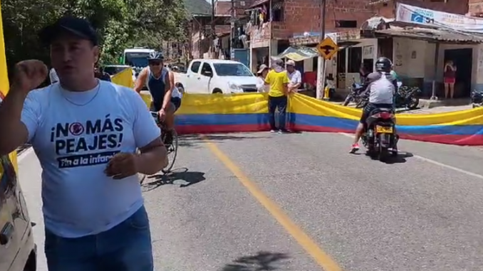 Marcha peaje Barbosa