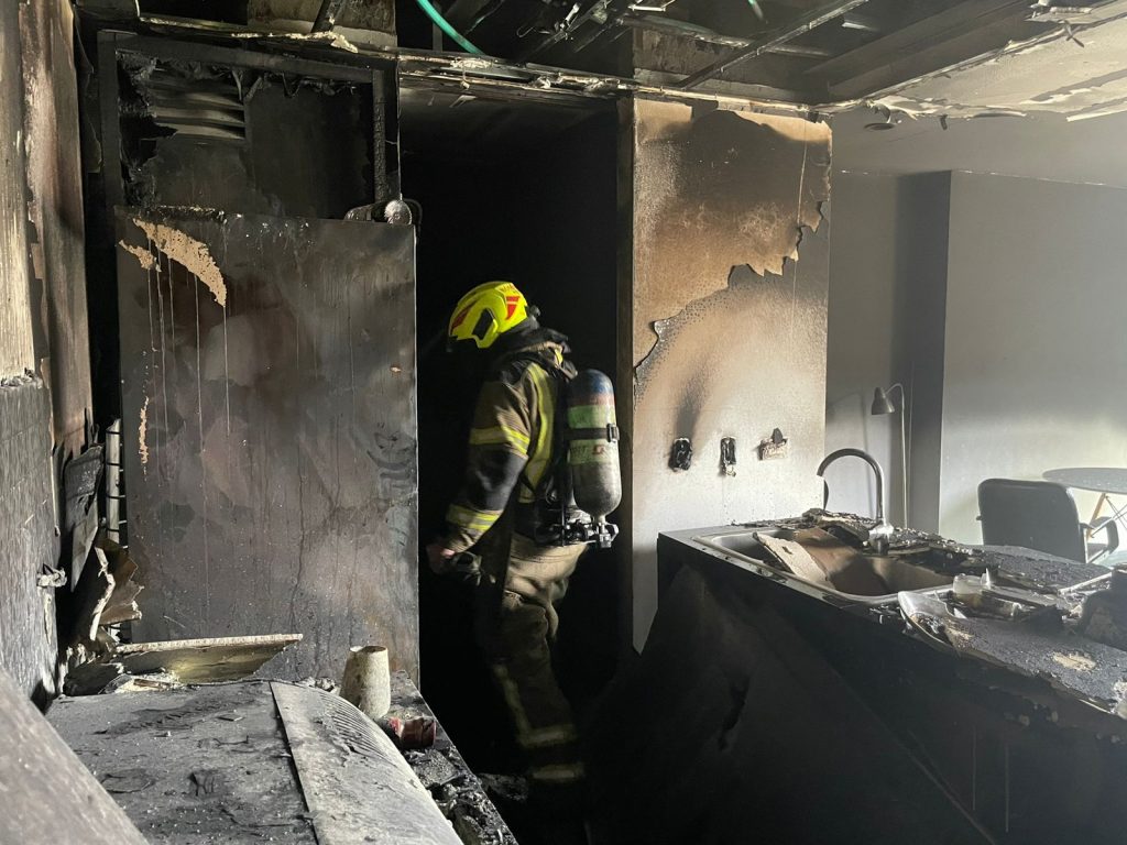 Incendio en la cocina de un apartamento en El Poblado 